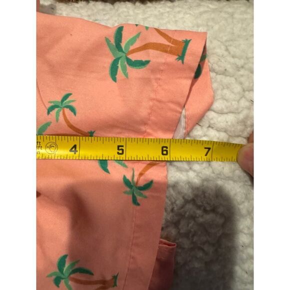 Bondi Beamers Men's Size Medium Palm Tree Swim Trunks Pink Green - Picture 2 of 5